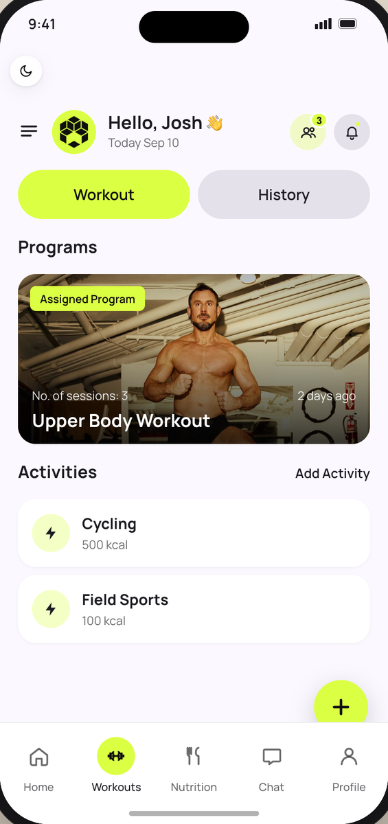 FitNut App Workouts